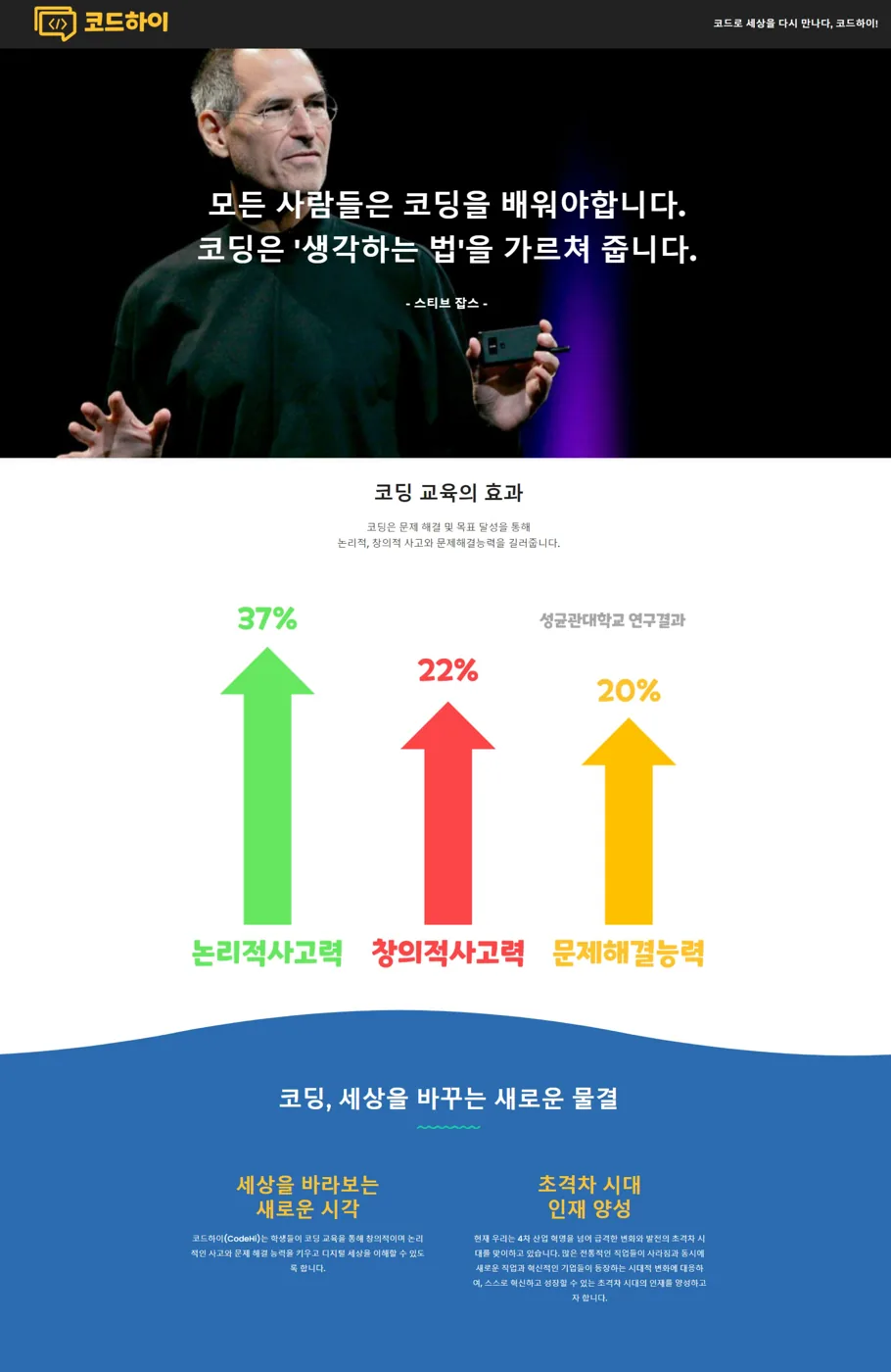 코드하이 화면 1